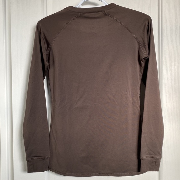 Unisex Brown Athletic Long Sleeve - Picture 2 of 4